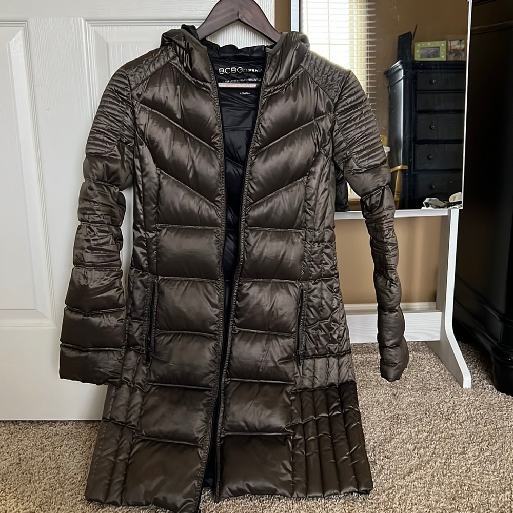 BCBG Generation ultra light weight, packable, down jacket